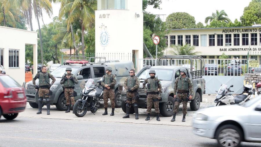 Agentes da Força Nacional da Segurança em Fortaleza (CE)