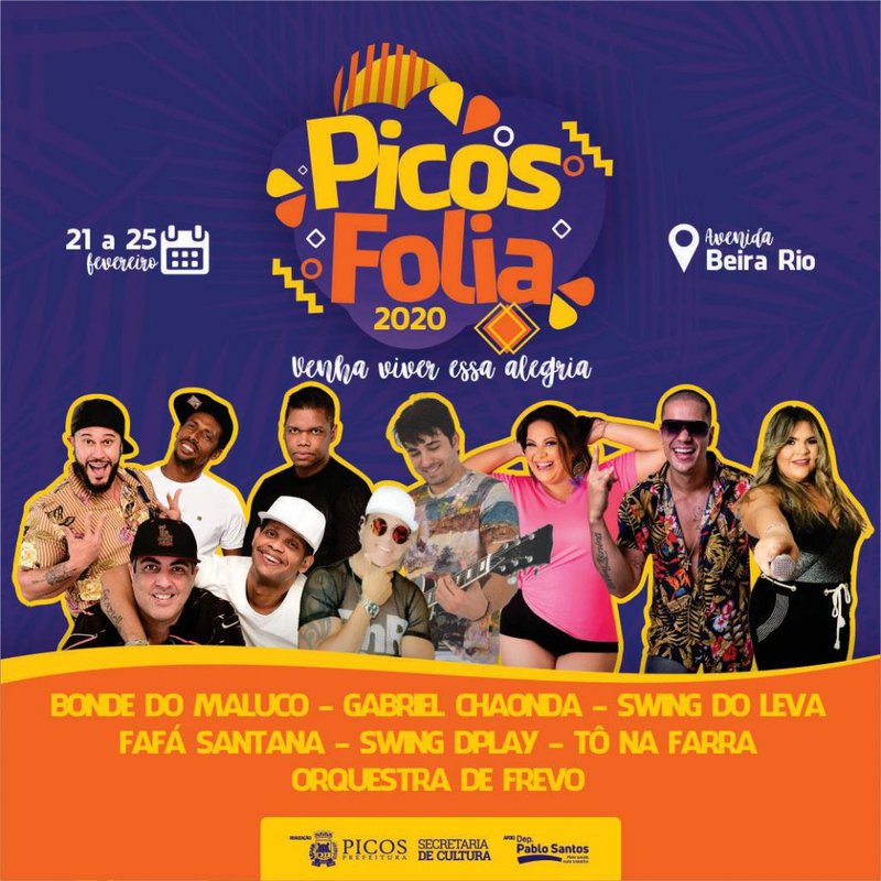 Divulgada A Programa O Oficial Do Carnaval De Picos Pi Jtnews