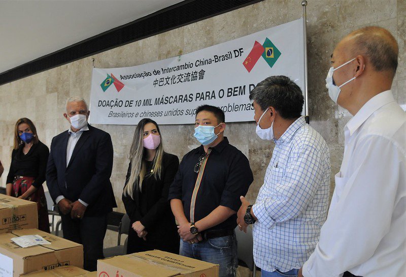 Covid-19: DF recebe 10 mil máscaras de Intercâmbio China-Brasil