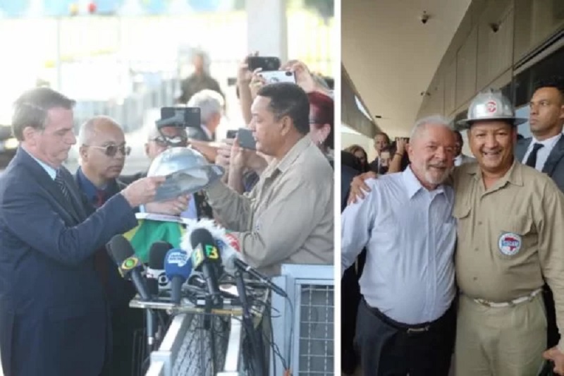 Na foto acima, Joel nos encontros com Bolsonaro e com Lula