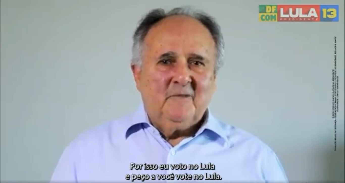 Cristovam Buarque declara apoio a Lula
