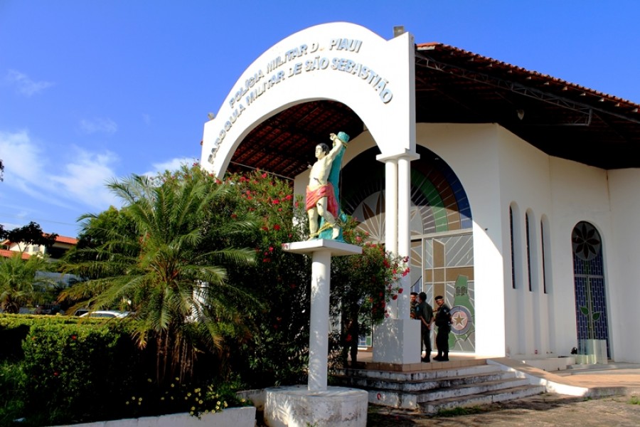 Capela de São Sebastião ao lado do Quartel do Comando-Geral da PM no Cristo Rei em Teresina
