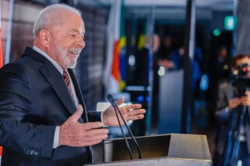 Lula discursa durante encontro do G7