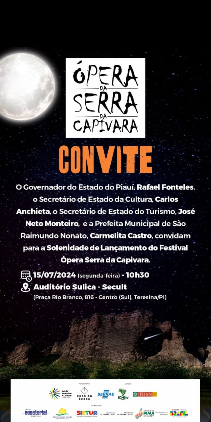 6ª edição do festival Ópera da Serra da Capivara