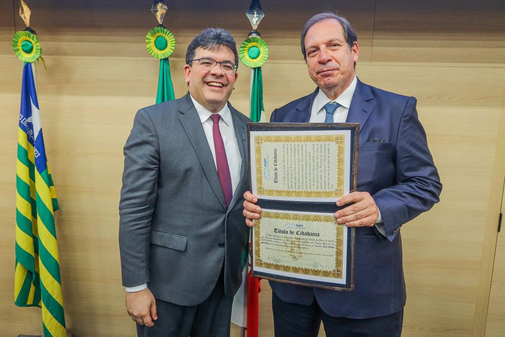 Governador Rafael Fonteles com o ministro Luís Felipe Salomão