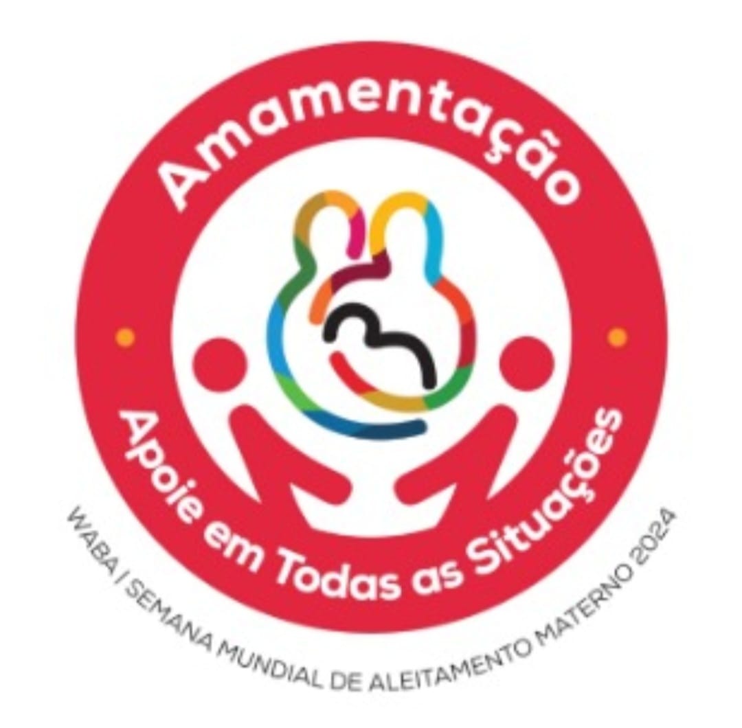 Logo da Semana Mundial de Aleitamento Materno - SMAM 2024.