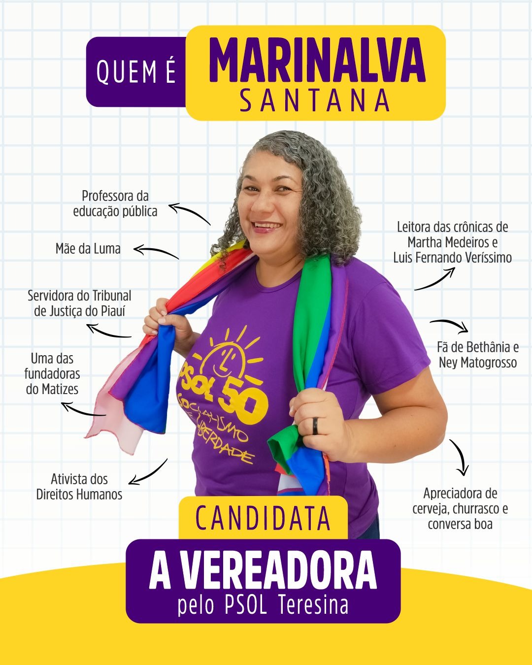 Marinalva Santana, candidata a vereadora de Teresina pelo PSOL