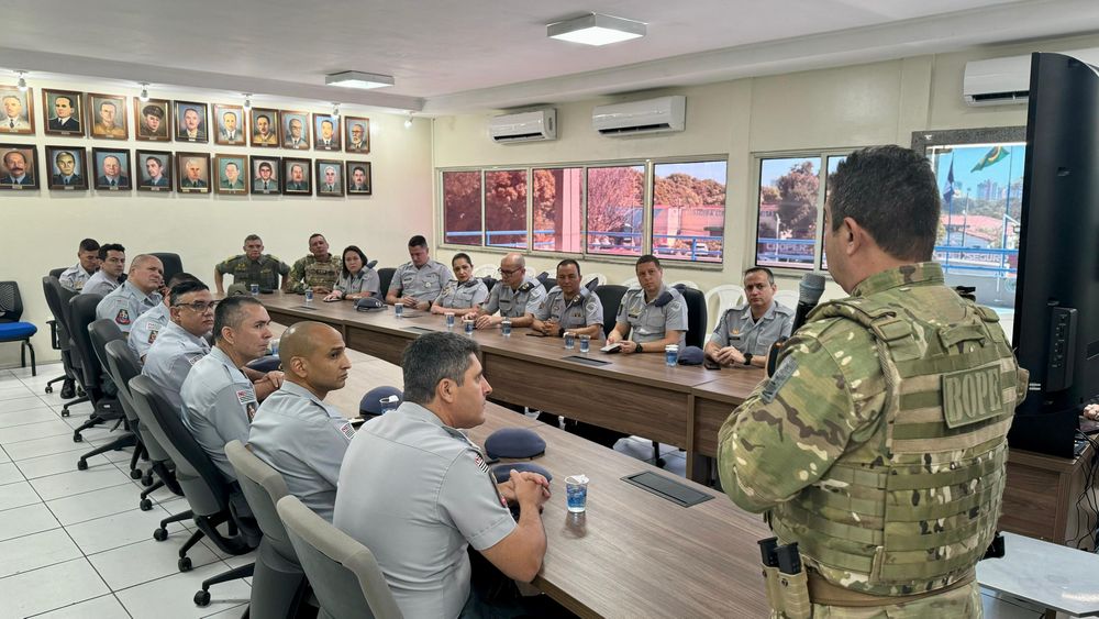 PMPI recebe visita técnica da comitiva do Curso de Aperfeiçoamento de Oficiais da PM de São Paulo