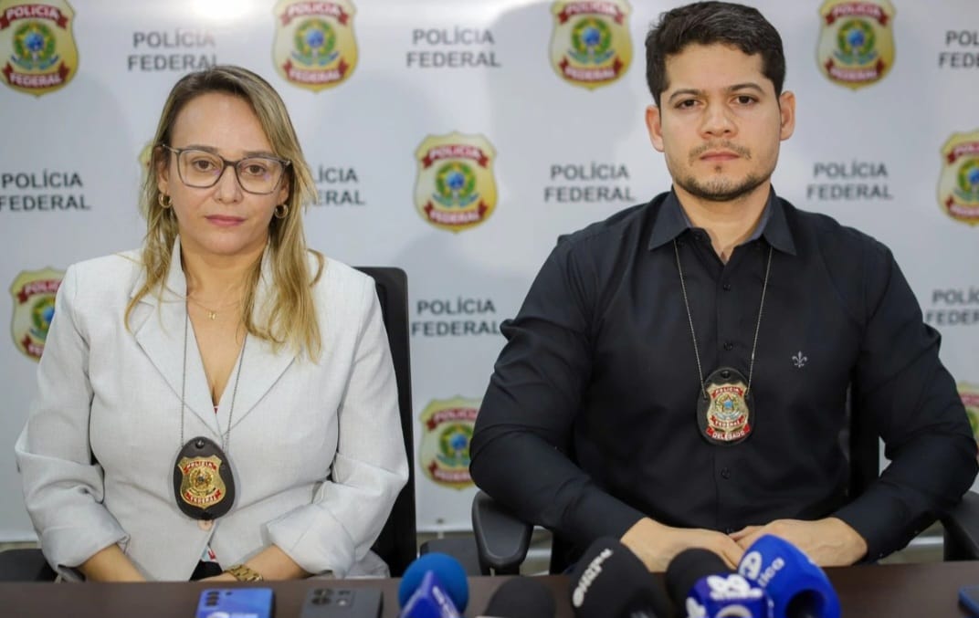 Delegada Milena Caland e delegado Jorge Nunes