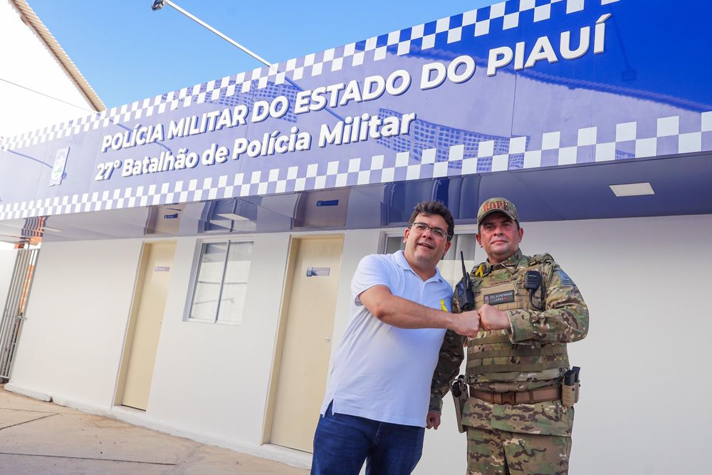 Governador Rafael Fonteles e Coronel Scheiwann Lopes