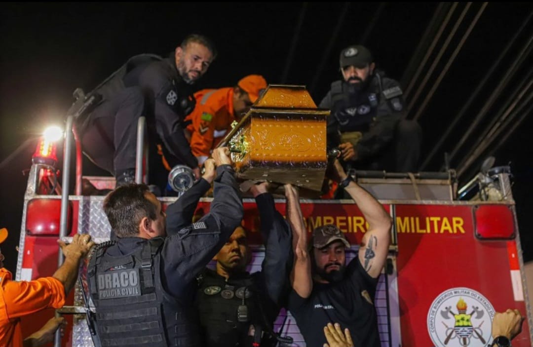 Policial Marcelo Soares é homenageado em cortejo pelas ruas de Teresina