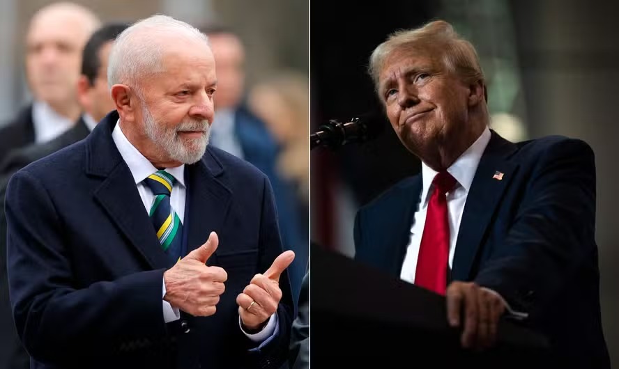 Presidente do Brasil, Lula (PT) e Presidente dos Estados Unidos, Donald Trump